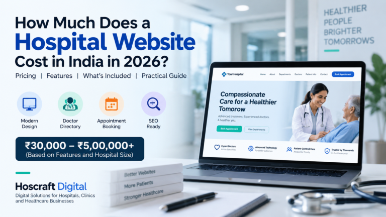 How Much Does a Hospital Website Cost in India in 2026?